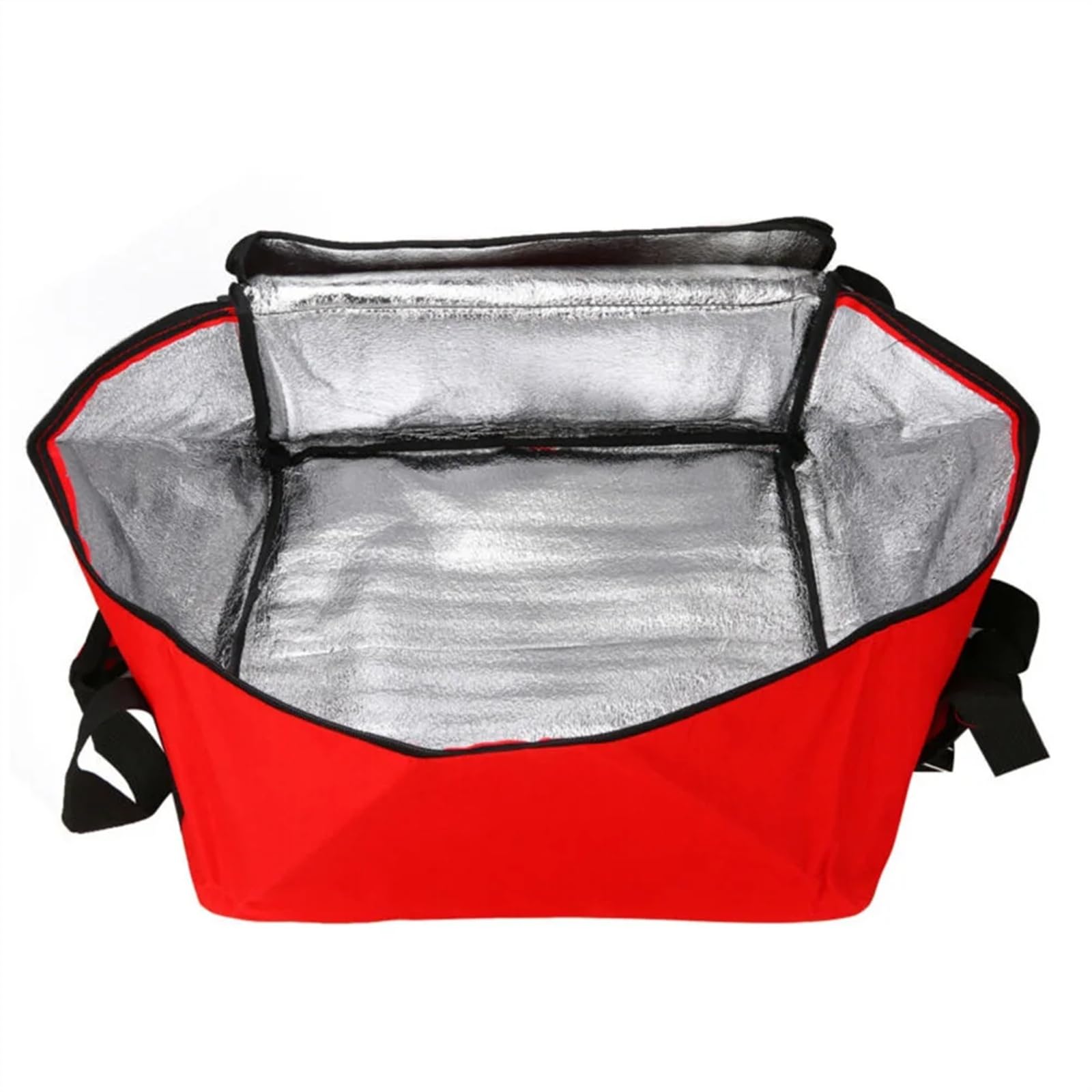 Pizza Develivey Bag,Bolsa Termica Pizza Bolsa de entrega de pasteles y Pizza de 16 pulgadas, paquete de Picnic, soporte de almacenamiento de alimentos térmico con aislamiento rojo, suministros de Picn