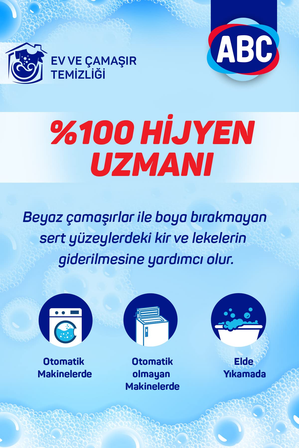 ABC DETERJAN Kir ve Leke Karşıtı 4 kg Çamaşır Suyu (1 x 4000 g)