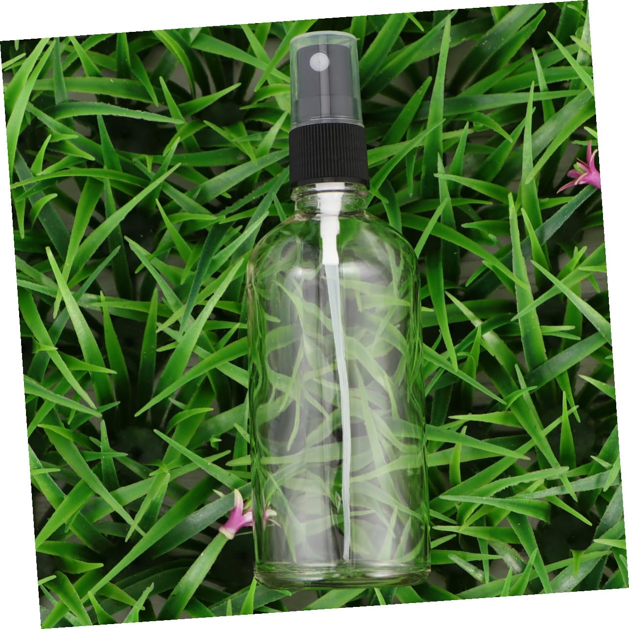 Anneome 6 Stück Transparente Glas Sprühflaschen mit Feinem Nebel Nachfüllbare Parfümzerstäuber Leichte Reiseflaschen mit Schwarzem Sprühkopf für Make up Aromatherapie Camping