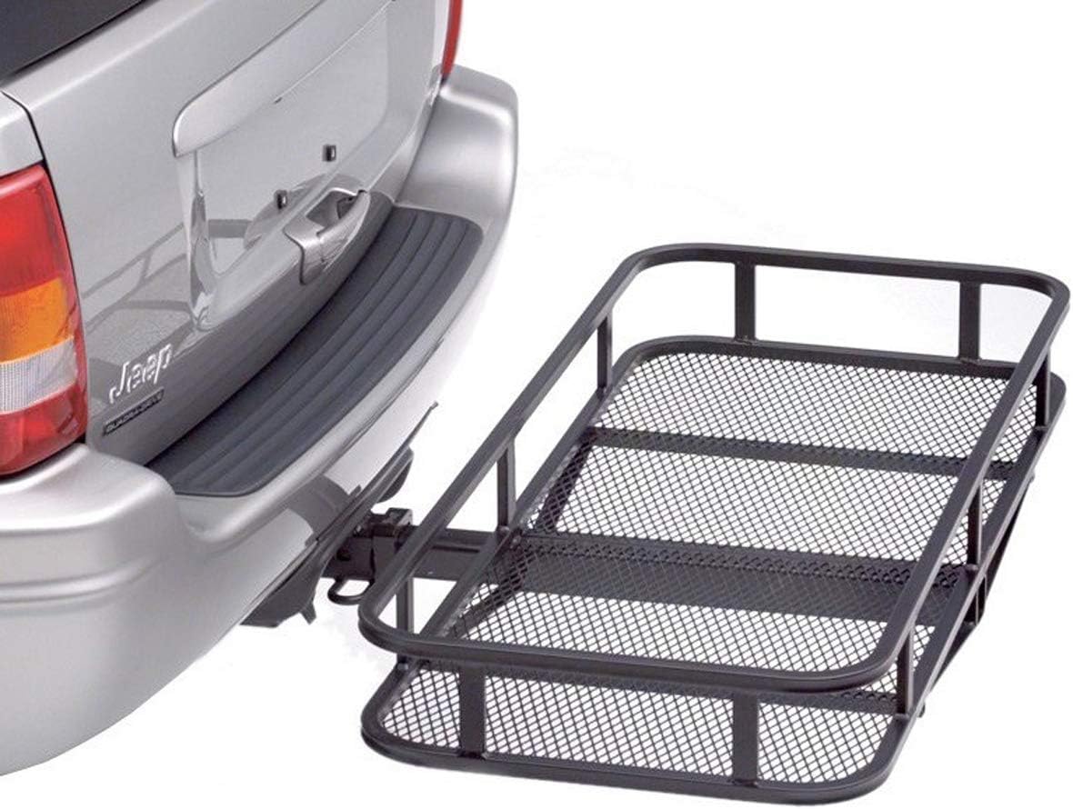 Stanz (TM) 57" x 21" Folding Hitch Mount Cargo Carrier Basket Foldable