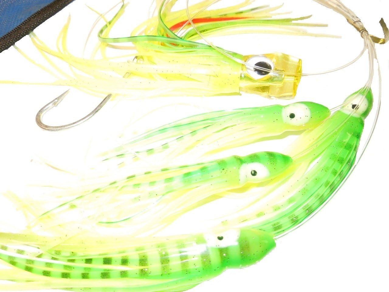 EatMyTackle Squid Daisy Chain | 6ft Saltwater Fishing Teaser