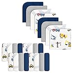 softan Baby Washcloths, 24Pack Baby Wash Cloths Extra Soft & Ultra Absorbent, Baby Towels Face Towel Unisex for Boys Girls Face & Body, Washclothes Gentle on Sensitive Skin, 9\'\'x 9\'\' Truck