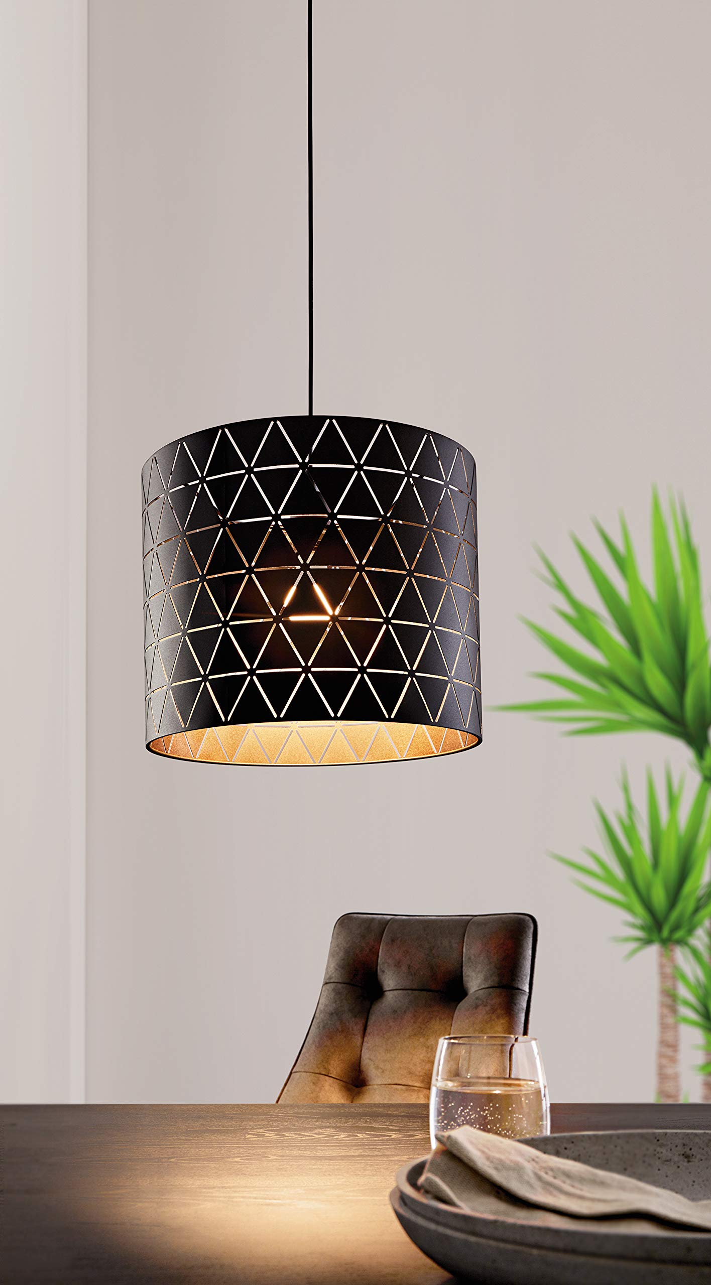 EGLO Lampa wisząca Ramon, 1-płomienna lampa sufitowa