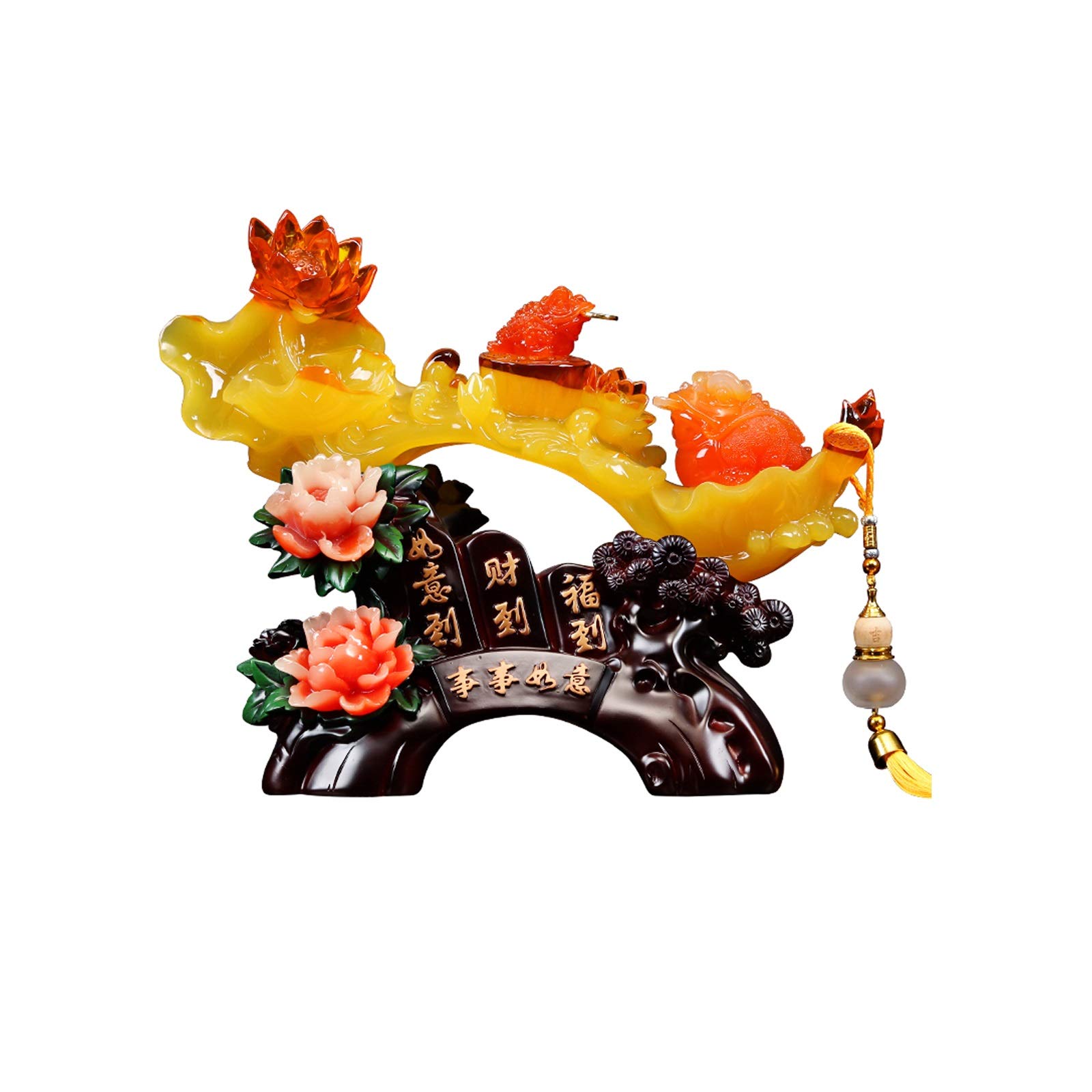 Chińskie ozdoby feng shui, Feng Shui Pieniądze Ropucha Żaba Zwierzęta Rzeźba Totem Szczęście Ropucha Moneta Pieniądze Szczęście Prezent do dekoracji domu Bogactwo Pieniądze Ropucha Statua Feng Shui De