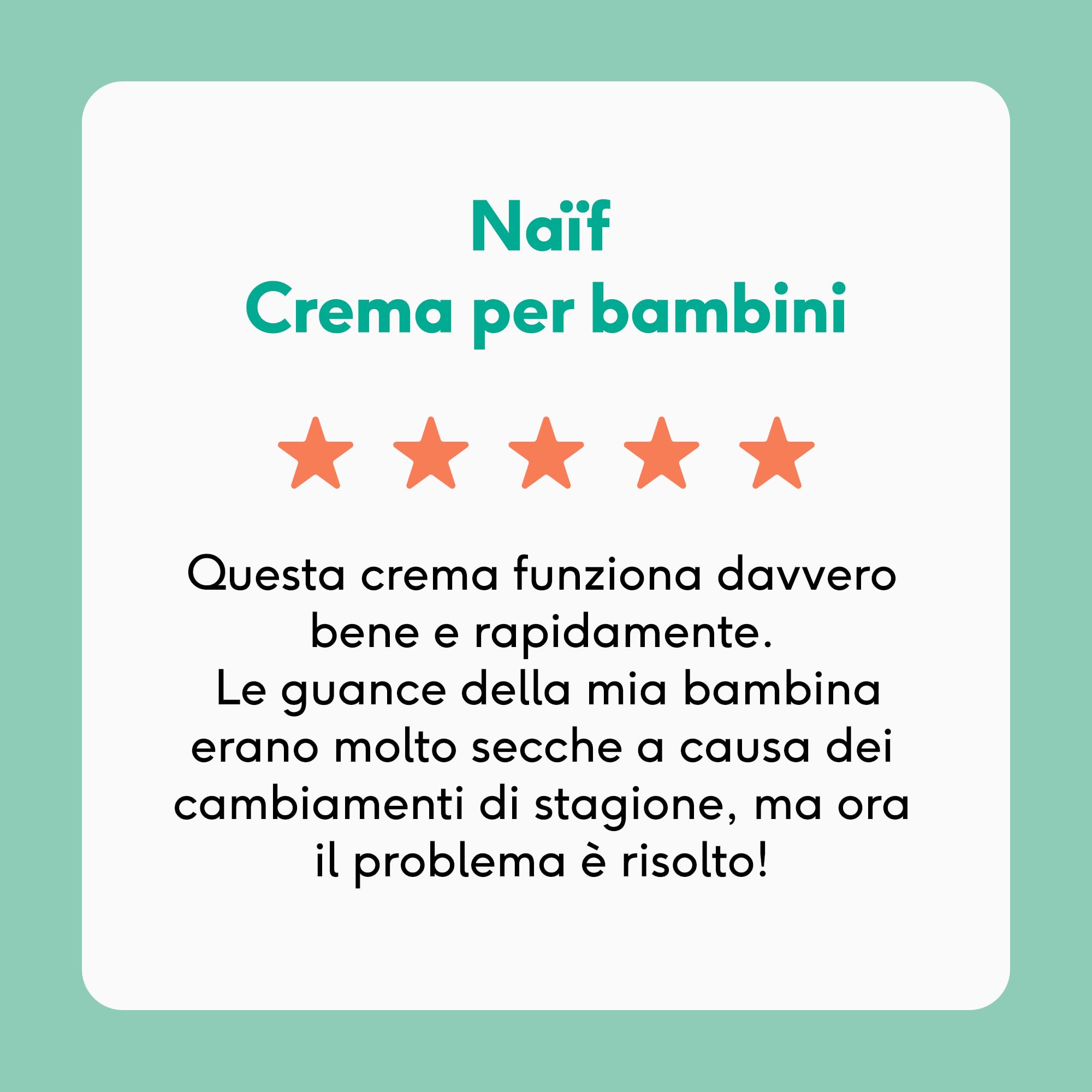 Naïf Crema Viso 50 ml per Neonati e Bambini Ingredienti Naturali 0% Profumo