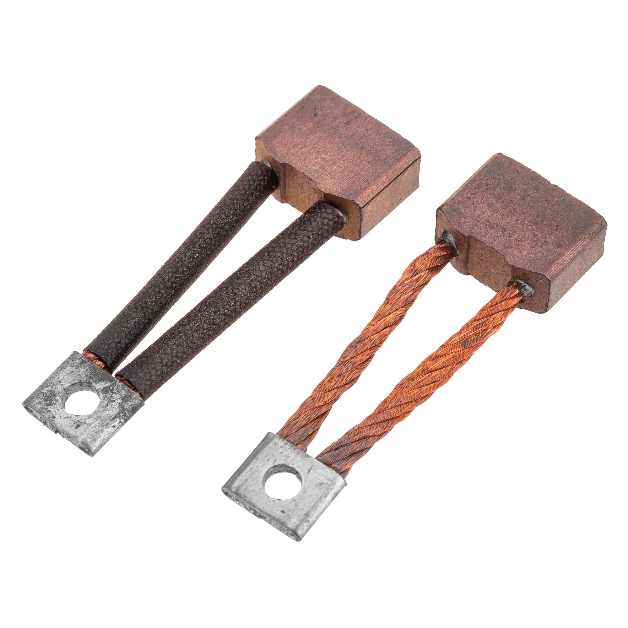 4pcs 9mm x 14mm x 19mm Carbon Motor Brush - For Car Starter - With Copper Wire Electrical Conductive Spare Part Accessories Elecric Brushes Set Replacement Compatible Electronic Power DC Tool