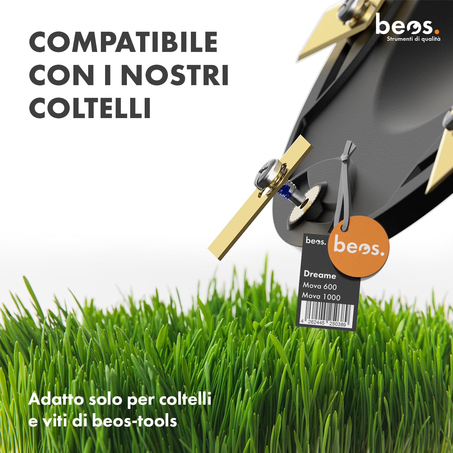 BEOS Premium Robot Tosaerba Tuning - Disco portacoltelli per 6 Lame - per Dreame Mova, ViAX e LiDAX - Disco portacoltelli Rinforzato in Fibra di Vetro - Ø 170 mm