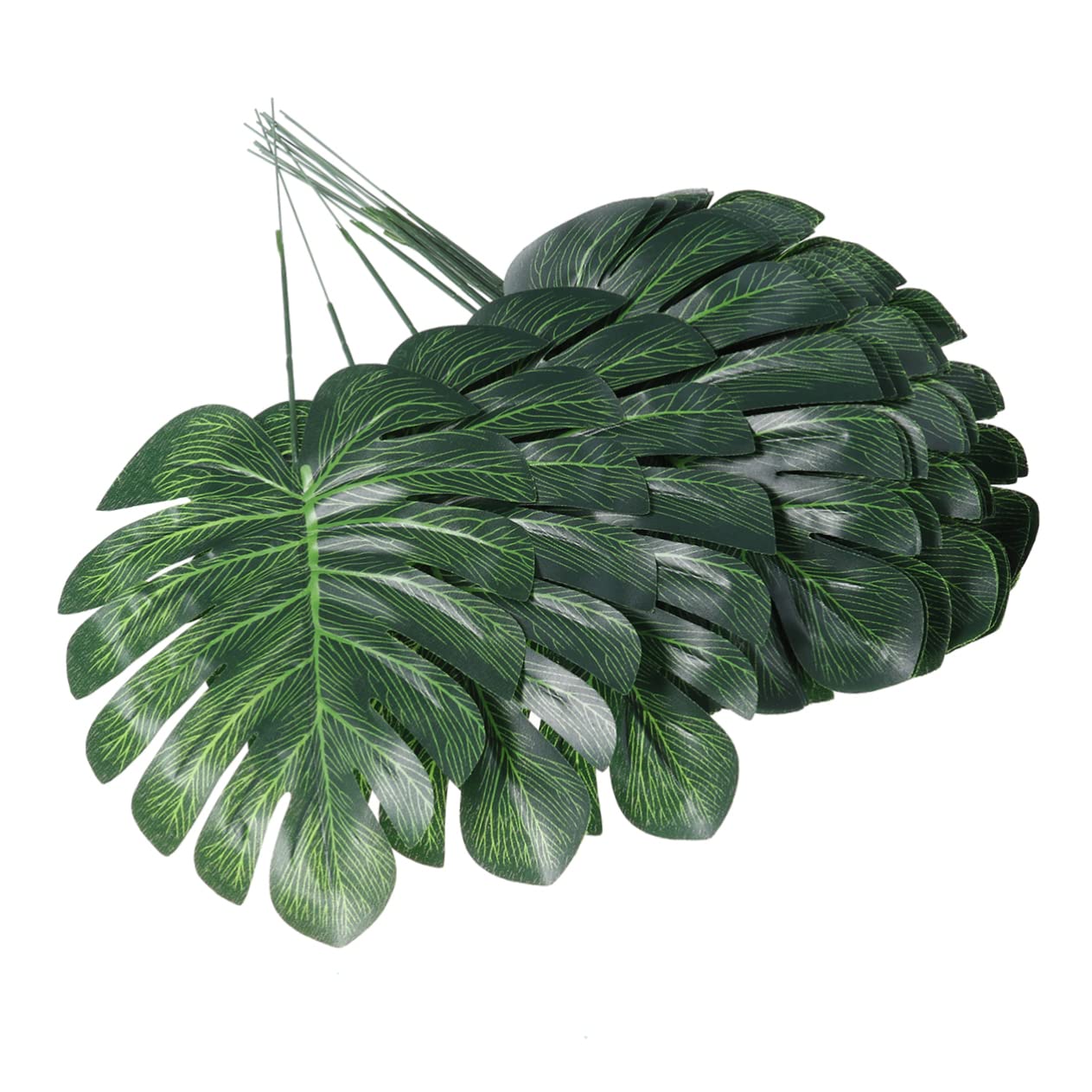 MAGICLULU 3 Set Di Viti Artificiali Realistiche Da Parete Piccole Dimensioni Foglie Verdi Finte Fiori Di Monstera Decorazioni Per La Casa E Lufficio 30 Pezzi * 3