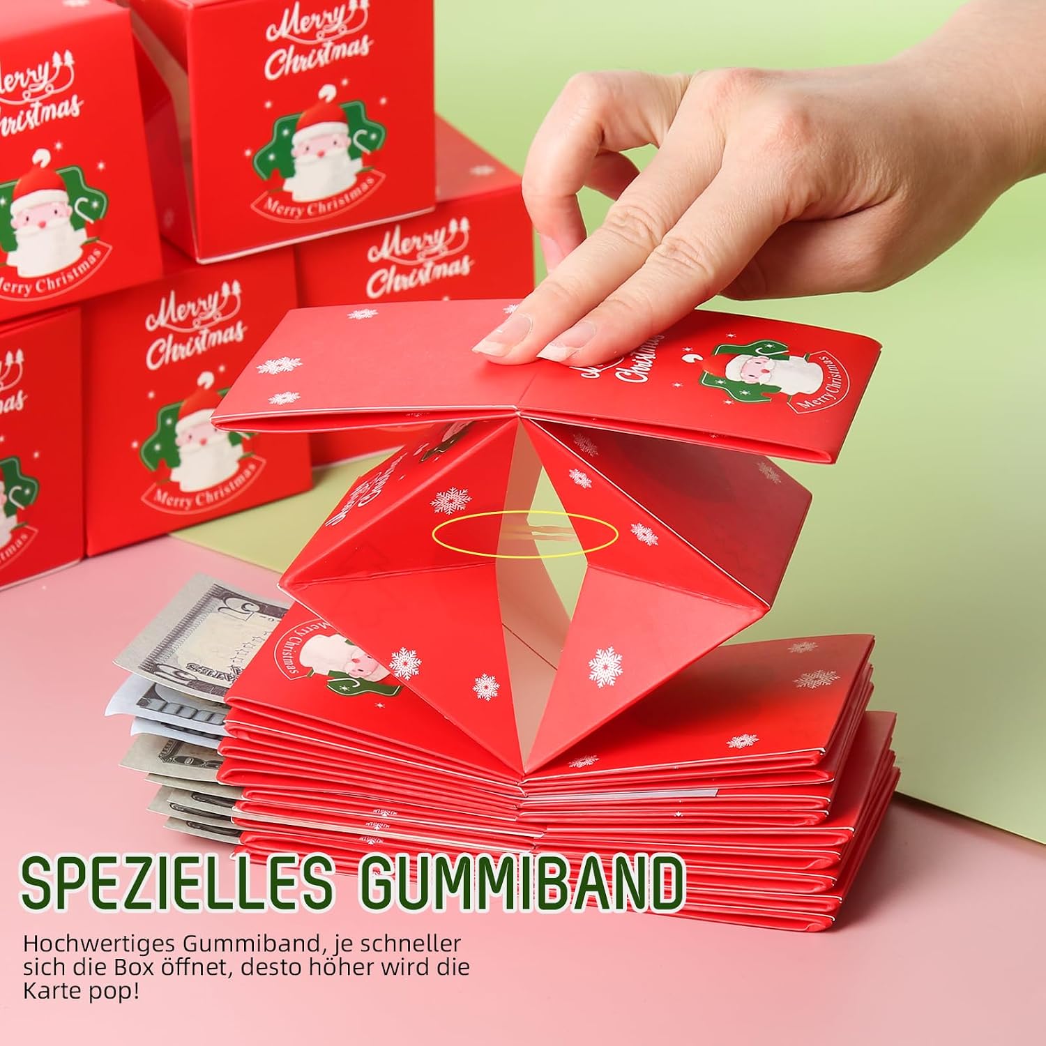 Boîte à Explosion Décorative: Surprise Magique pour Anniversaire, Mariage, Noël - Image détaillée