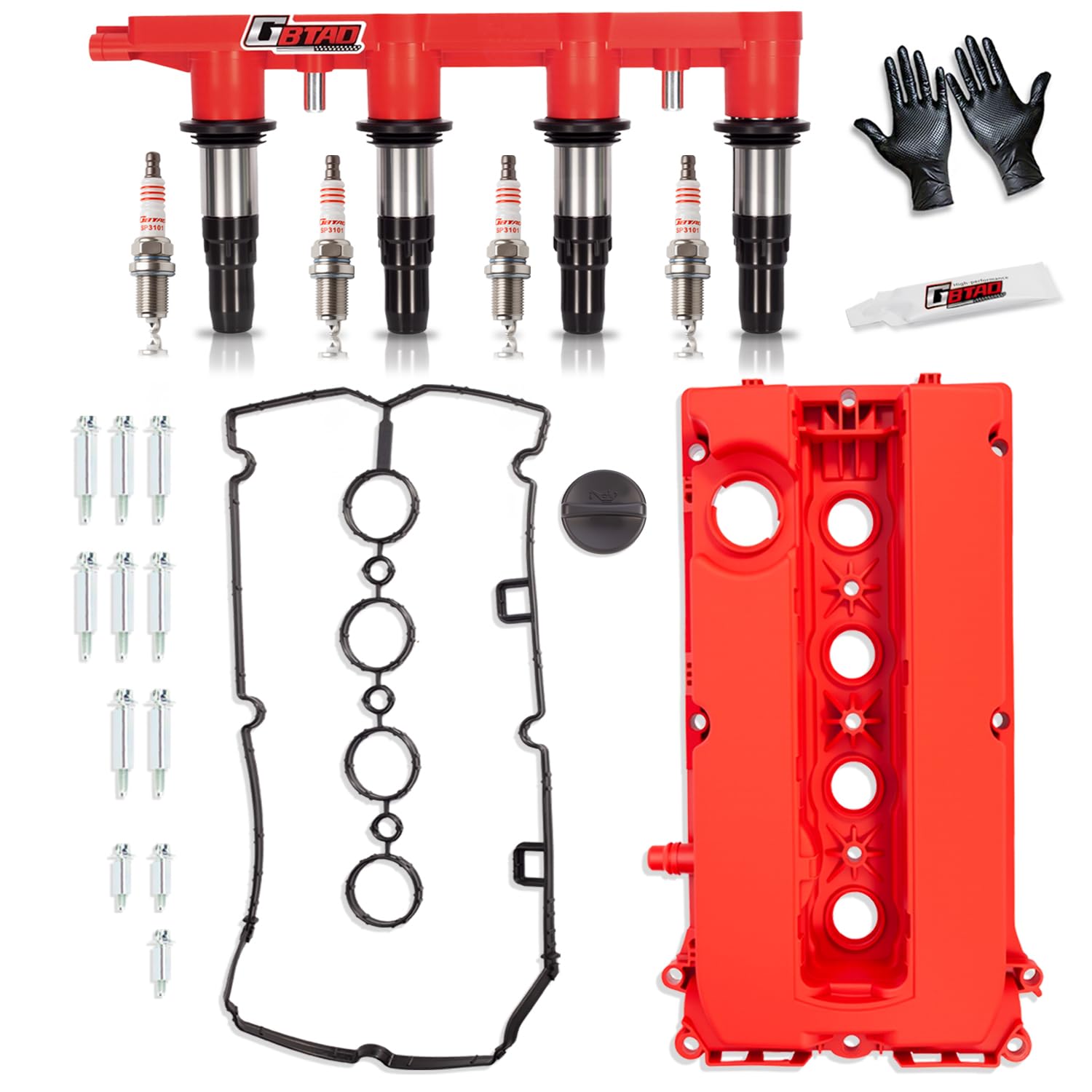 Ignition Coil Pack &amp; Spark Plug &amp; Engine Valve Cover Gaskets Kits