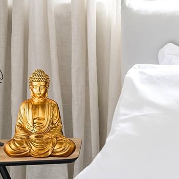 Amazon.com: Zen'Light Buddha 雕像金色,樹脂,16 x 10 x 20 公分