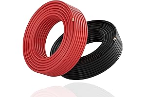 16 Gauge Wire (2-Pack Red/Black Each 25FT): Stout and Versatile Copper-Clad for...