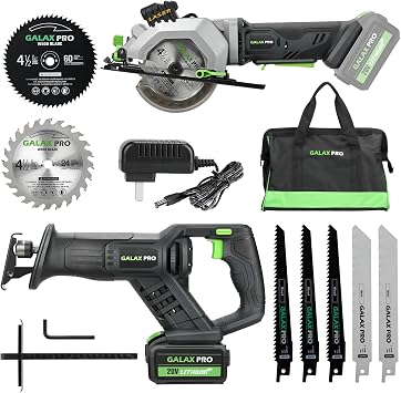 GALAX PRO Cordless Circular and Reciprocating Saw Combo Kit