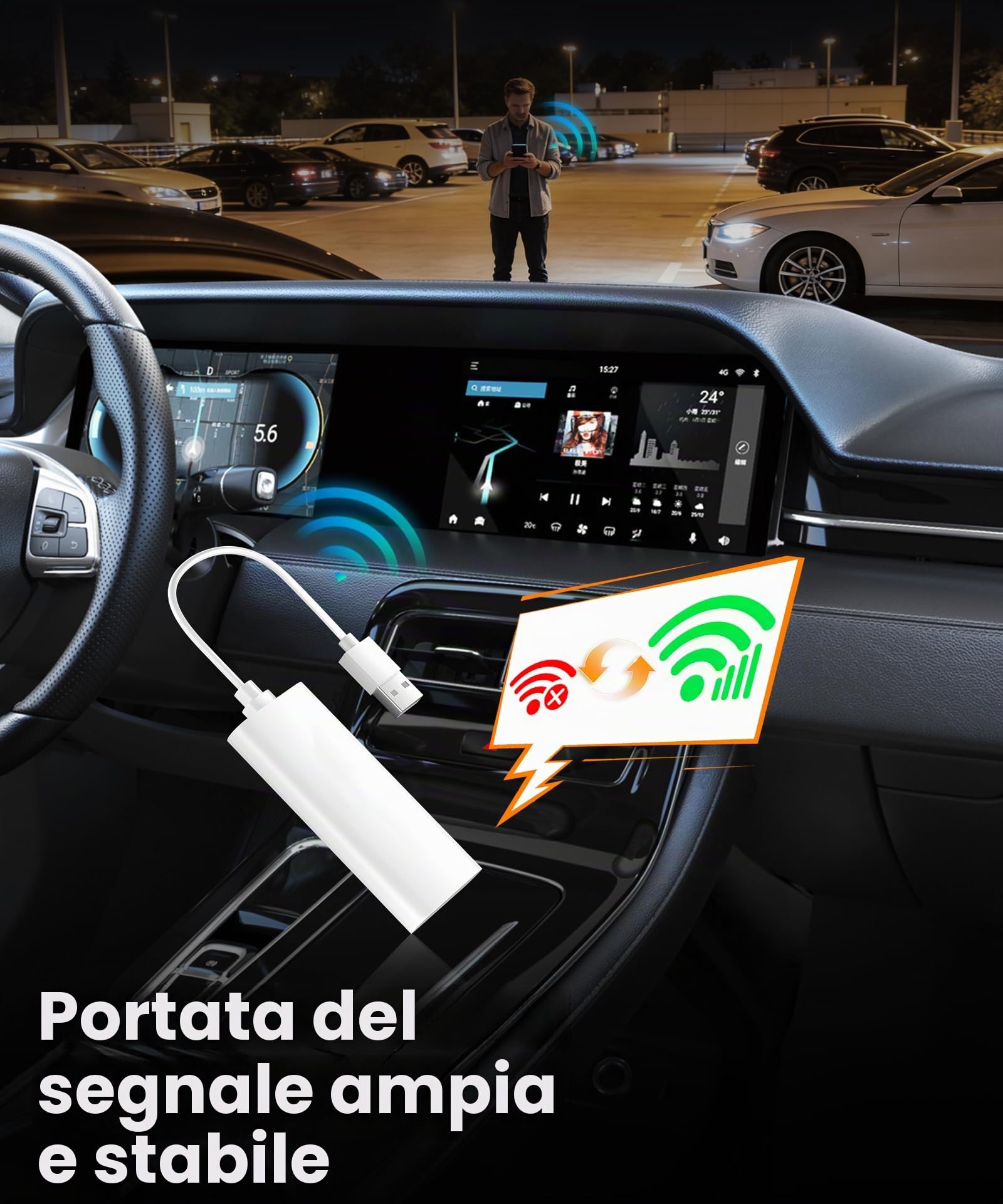 VECHTEL Hotspot WiFi Portatile Globale a 28 Bande con Commutazione Automatica Della Rete, WiFi 6, Porta USB e supporto per 8 Dispositivi-Terminale WLAN Wireless per Viaggi Veicoli Casa Ufficio Mobile