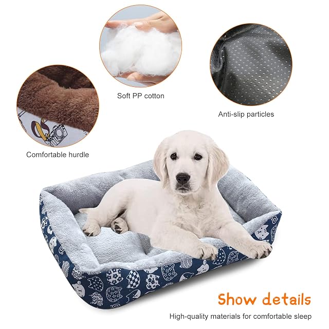 Foto 4 de 7 de PETCUTE Cama para Mascotas,Cama Perros Cojín Perros,Ortopédica Cama para Perros de Espuma Viscoelástica…
