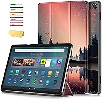 Vista 17 de Funda con soporte para tableta Yaxa Kindle Fire Max 11 (13ª generación, versión 2023) con función de encendido y apagado automático, triple