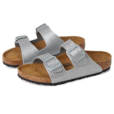 Birkenstock Kids Arizona Silver Sparkling (Toddler/Little Kid/Big Kid) Kids Shoes Silver Sparkling