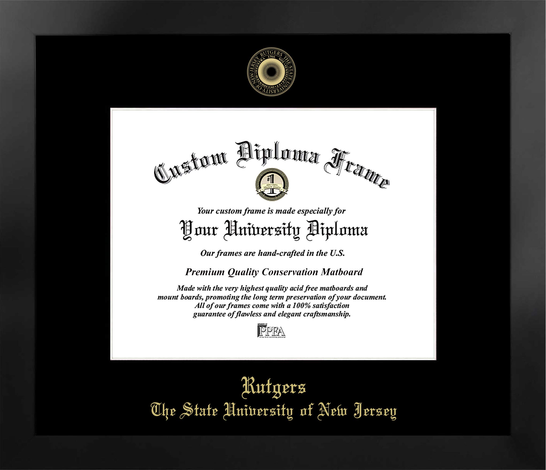 Campus Images NCAA Rutgers Scarlet Knights Unisex Manhattan Black, Black, One Size