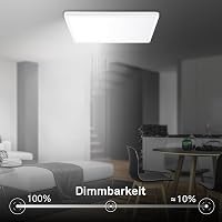 Stropné LED svietidlo BRILONER, 42x42x3 cm, biele, 14,2 W, 3000 lm, CCT nastaviteľné biele svetlo, ploché, nepriame osvetlenie, do obývačky a chodby 8