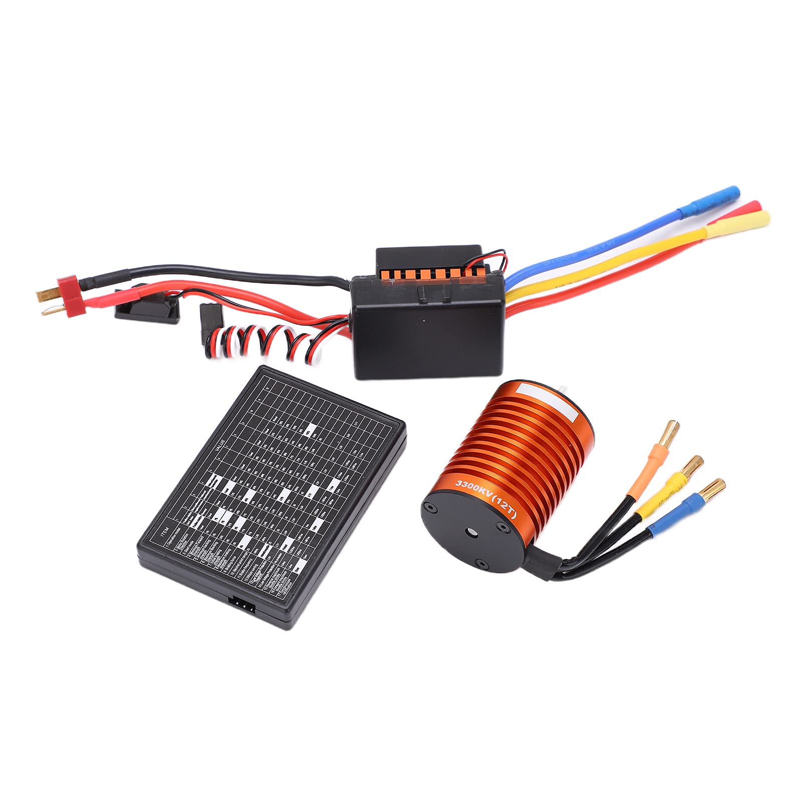 Zestaw Silnika Bezszczotkowego F540 do Samochodów RC w Skali 1/10 | Trwały stop aluminium, wodoodporność 60A ESC, wydajne uzwojenia miedziane, konstrukcja o wysokim momencie obrotowym