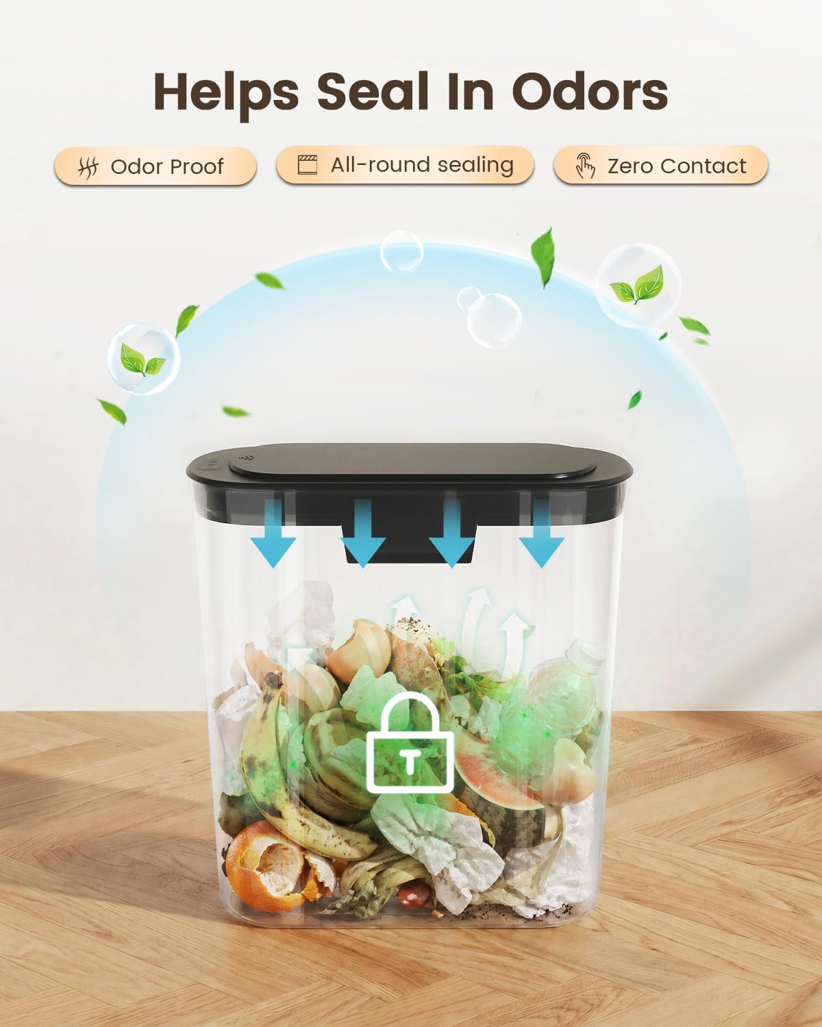 Touchless Bathroom Trash Can - 5 Gallon Automatic -5