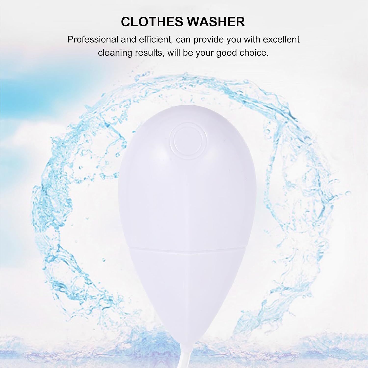 Portable Bubble Washer Mini Clothes Washer, USB 5w White