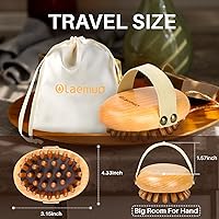 Vista 8 de Herramienta de masaje de terapia de madera para grasa abdominal, cepillo corporal de masaje de meridiano de madera para removedor de celulitis