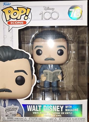 Funko POP! ICONSDisney 100th - Walt w/Magazine : Walt Disney