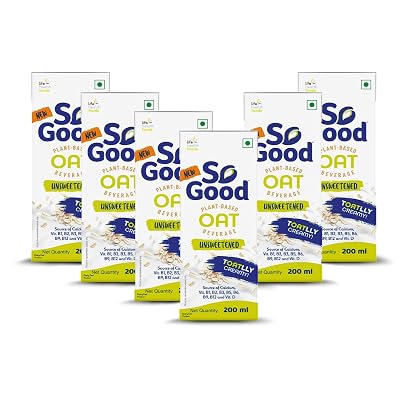 So Good Oat Beverage Unsweetened 200ml 1.2L (6 x 200ml)