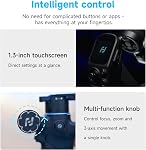 FeiyuTech SCORP Mini 3 Pro Tout-en-un 3-Axis Stabilisateur Gimbal pour appareil photo, Smartphone & Action Cam-in AI Capteur de suivi, Poignée à distance amovible, Vertical Shooting Compatible