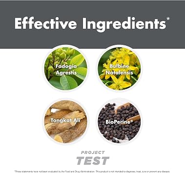 Anabolic Warfare Project Test, Support Muscle Mass & Strength*, Manage Hormone Health*, Support Sexual Health*, Made with Botanicals