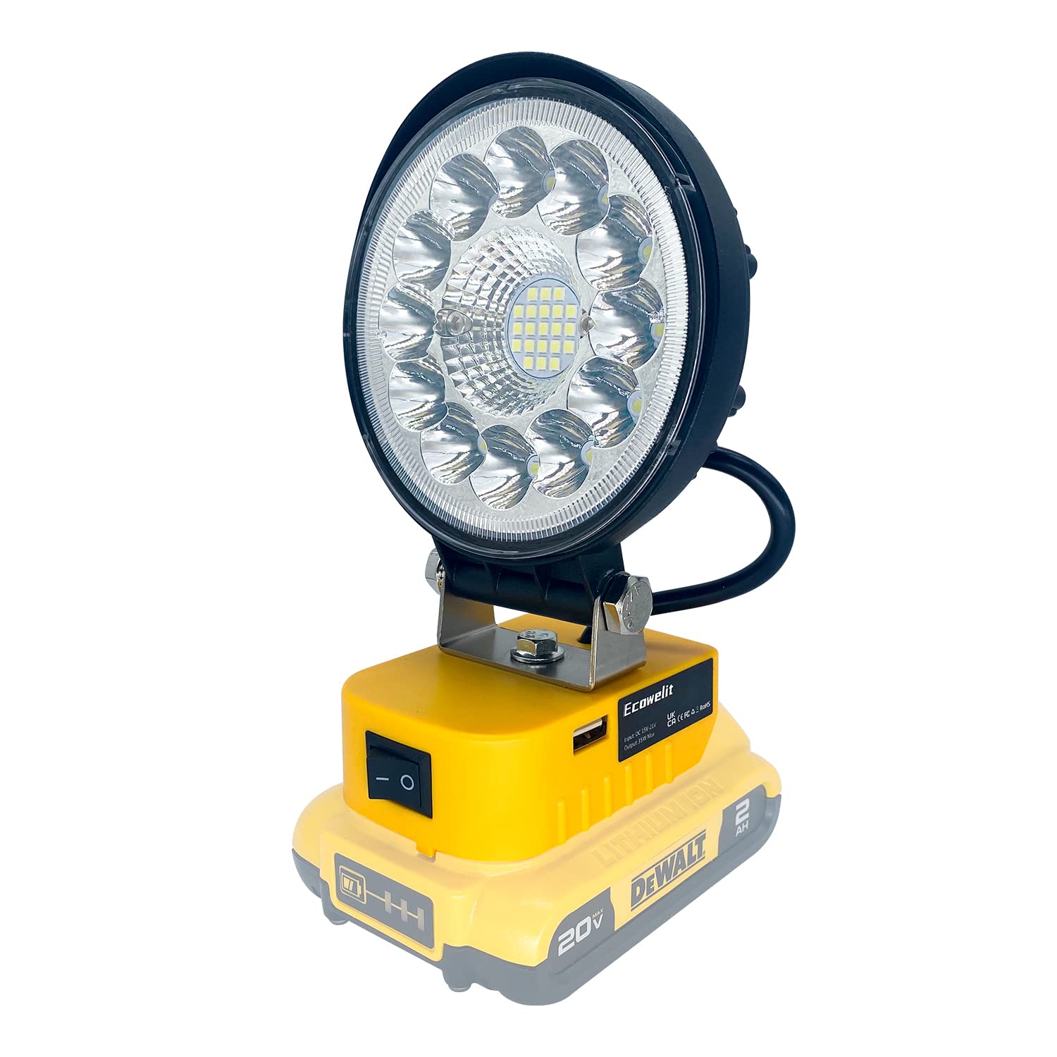 New DeWALT DCL043 20V MAX Li-Ion Cordless Jobsite Spotlight Flashlight - Foto 13