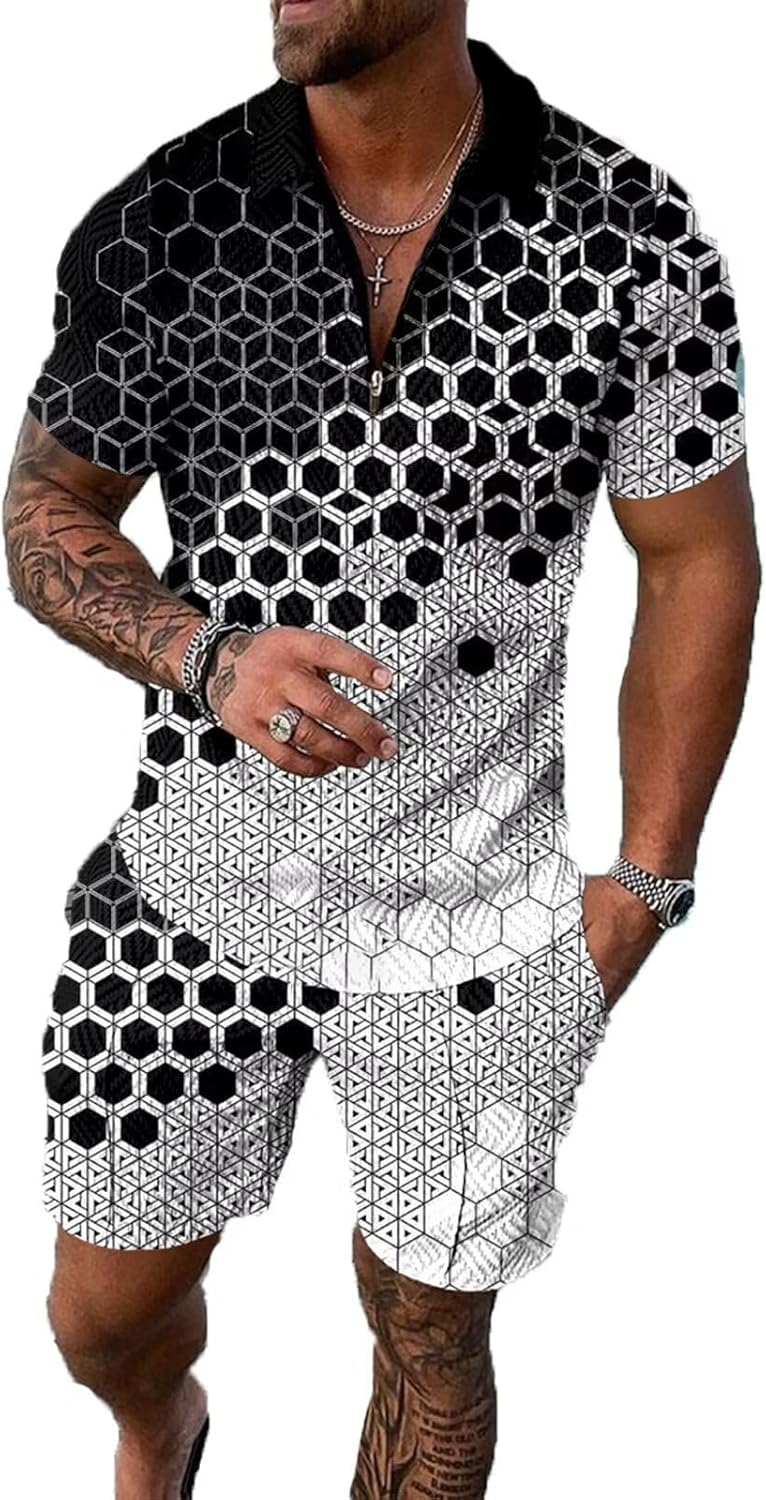 Black White Mixed Honeycomb