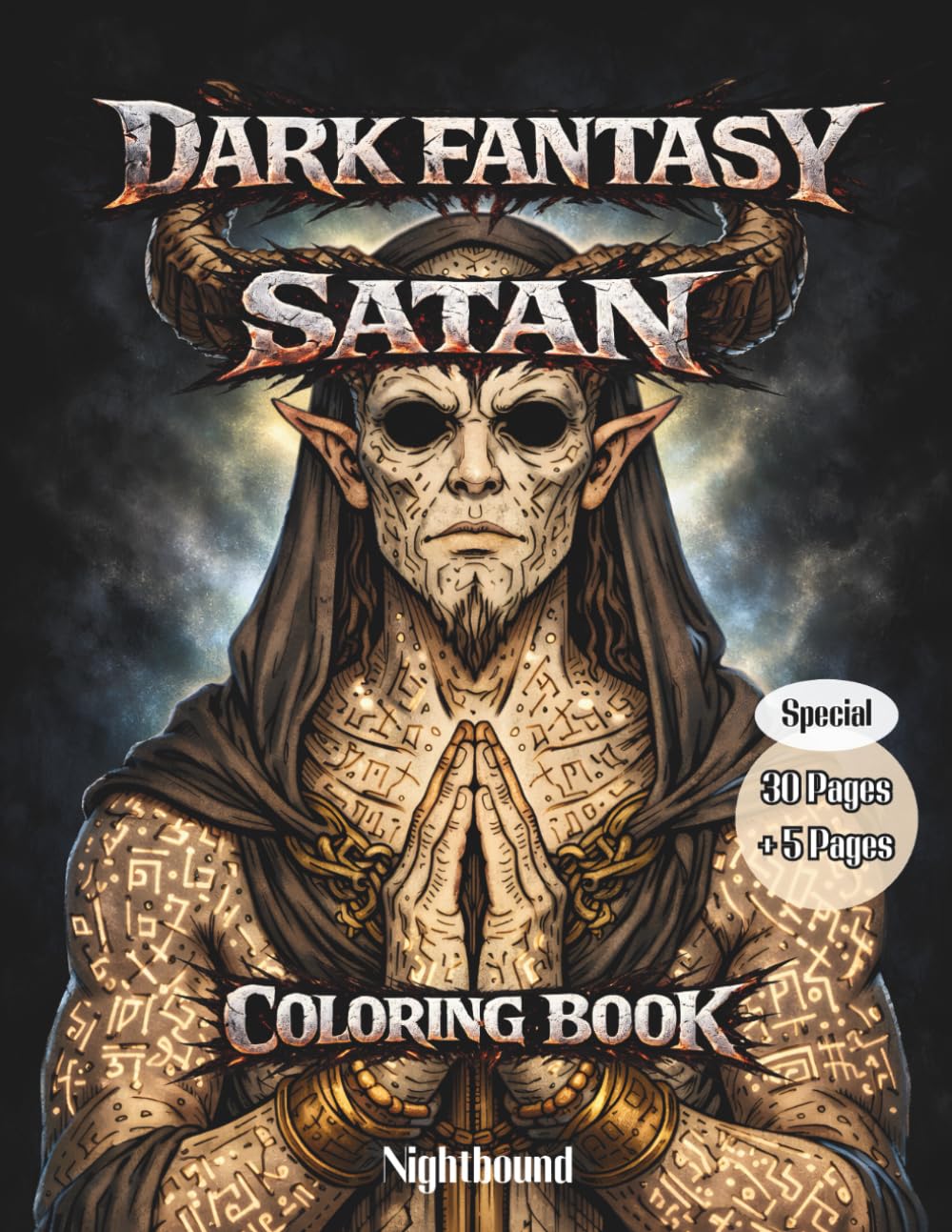 Dark Fantasy: Satan An Adult Coloring Book for Focus and Relaxation