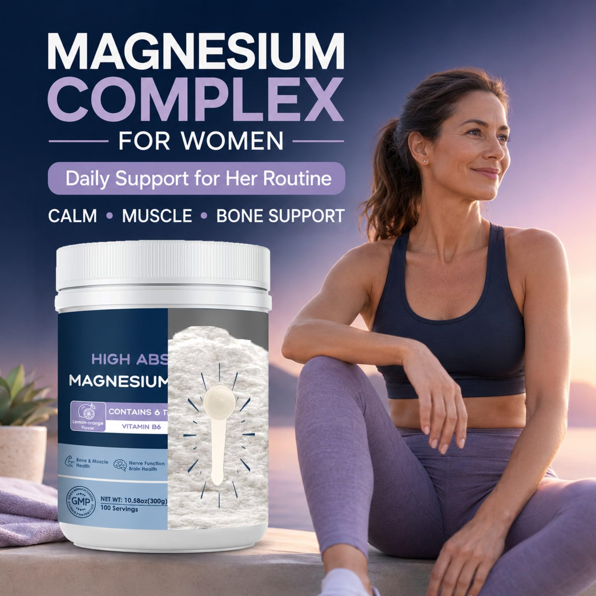 NATURE TARGET Magnesium Powder Supplement for Women & Men, 100 Servings — Amazon image 6