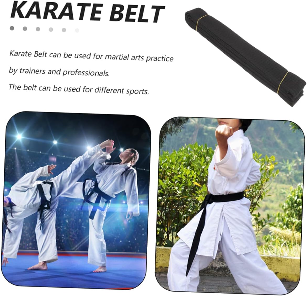 balacoo Taekwondo Belt Tie Sparring Kicking Pads Weight Lifting Belt Karate Belt Punching Pad Rack Martial Medal