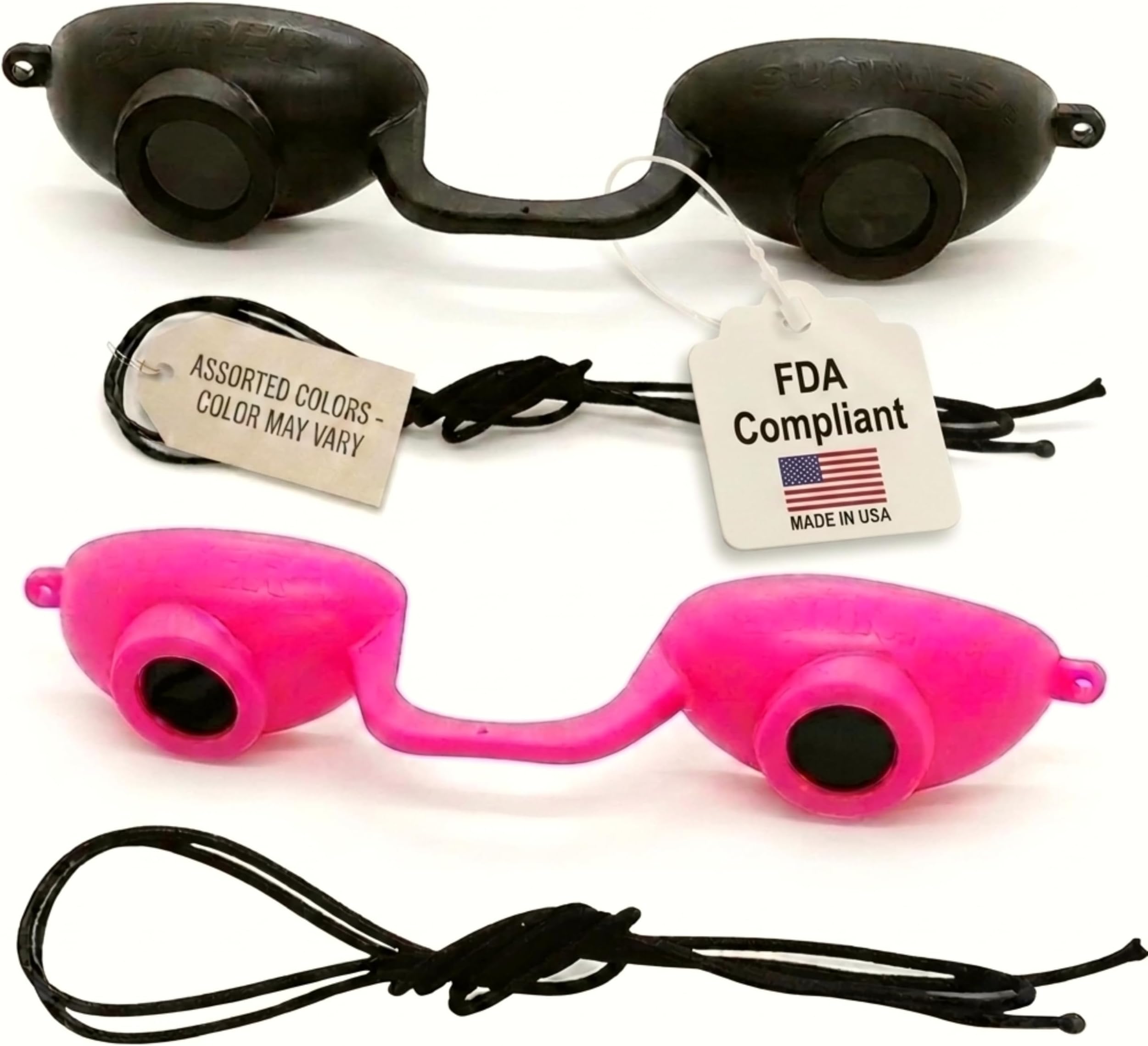 Super Sunnies FDA Compliant Flex UV Red Light Tanning Bed Goggles