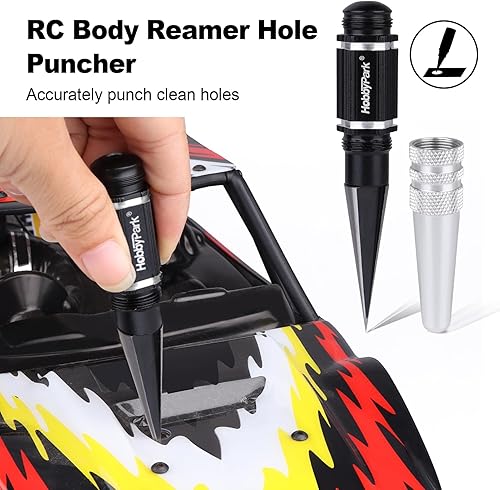 Miniatura 2 de HobbyPark Escariador de carrocería RC Tijeras curvas y tijeras rectas RC Carrocería de coche Lexan Juego de herramientas de recorte de plástico