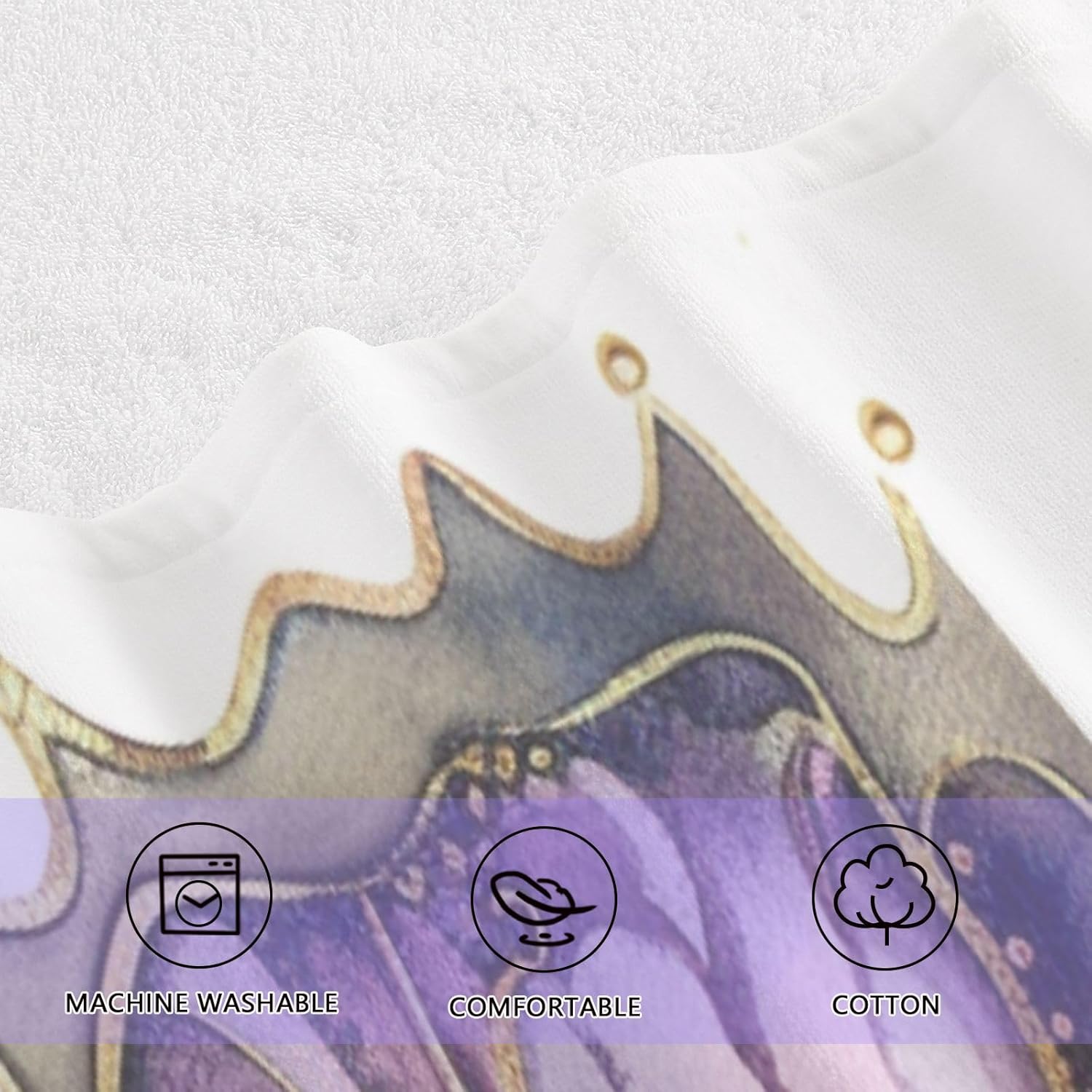 Hand Towels Premium Soft and Highly Absorbent Elegant Butterfly 2 Pcs Towels for Bathroom Set 100% Cotton Decorative Face Towels