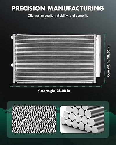 Vista 26 de SCITOO Condensador de A/C de CA compatible con Honda Odyssey AC3246 2006-2010