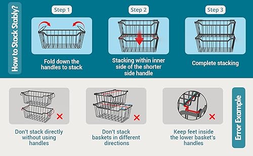 Miniatura 6 de Contenedores organizadores para congelador, juego de 4, almacenamiento transparente y apilable