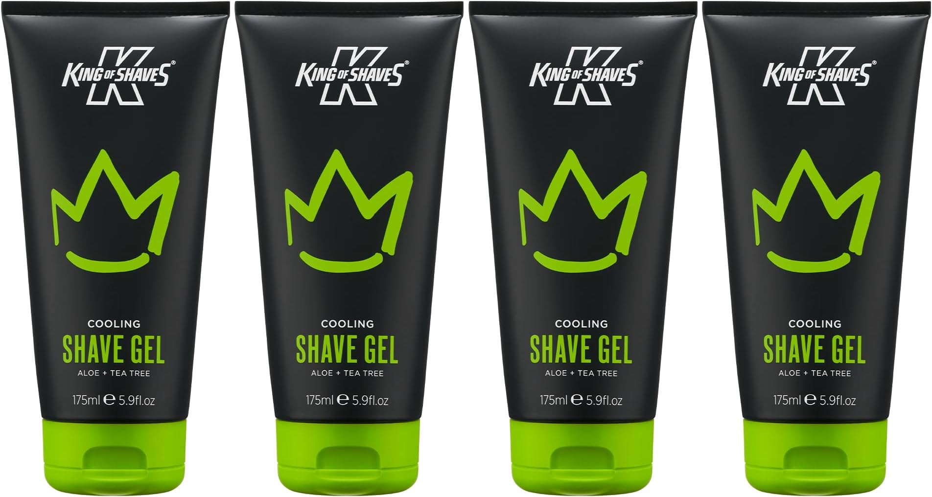 King of Shaves Cooling shave gel Aloe+Tea tree 4x175ml