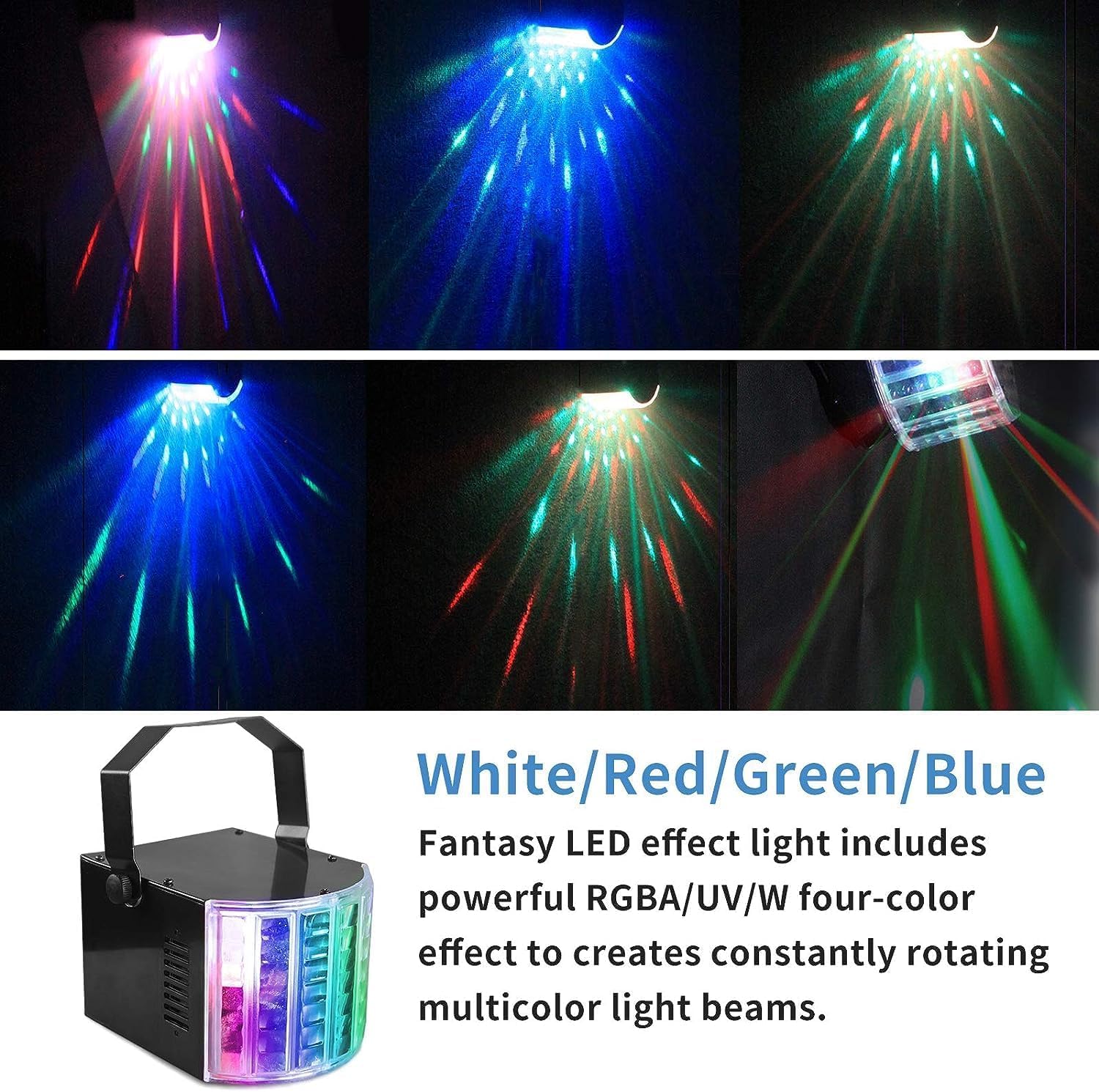 60W luce da palco bar con RGBW+Derby LED par fari discoteca con 3/6/15 canale adatto per chiese, concerti, matrimoni, feste di compleanno KTV