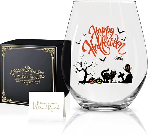 Perfectinsoy Divertida copa de vino de brujas de Halloween, divertida copa de vino de Halloween, regalo divertido de Halloween para él, ella, mamá, disponible en Yaxa Peru