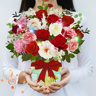 Pop Pop-up Musical Card with Roses