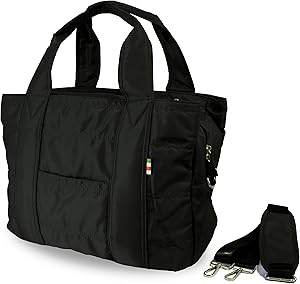 [アンコール] 高見えナイロン 大容量トートバッグ マザーズバッグ 2WAY ショルダーベルト付 撥水