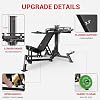 Máquina de press de pecho GMWD, máquina de press de banca con brazos convergentes independientes, banco ajustable plano inclinado para pecho, abdominales, hombros, equipo de gimnasio en casa 3