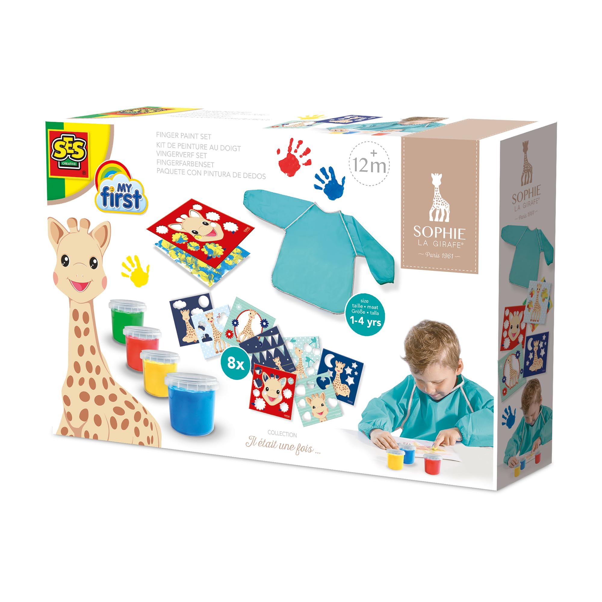 SES Creative 14494 Sophie la girafe - Fingerpaint Set