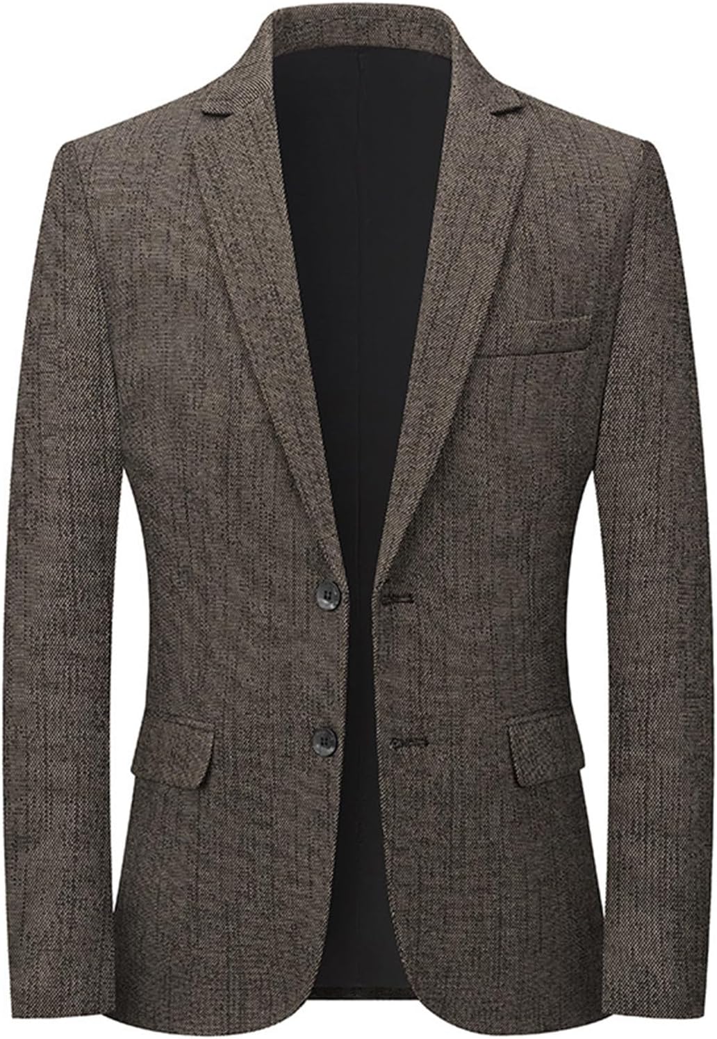 Mens Blazer Business Casual Formal Sport Coats Two Buttons Slim Sport Suit Jackets Notch Lapel Work Office Blazers