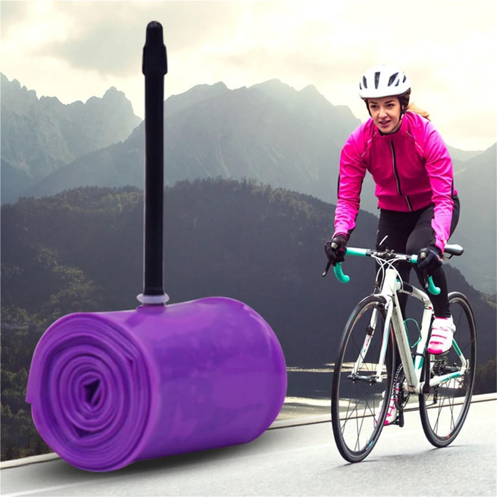 Dętka rowerowa, dętki 700C x 23-50C TPU o średnicach 45/65/85mm, lekka na drogę, akcesoria rowerowe